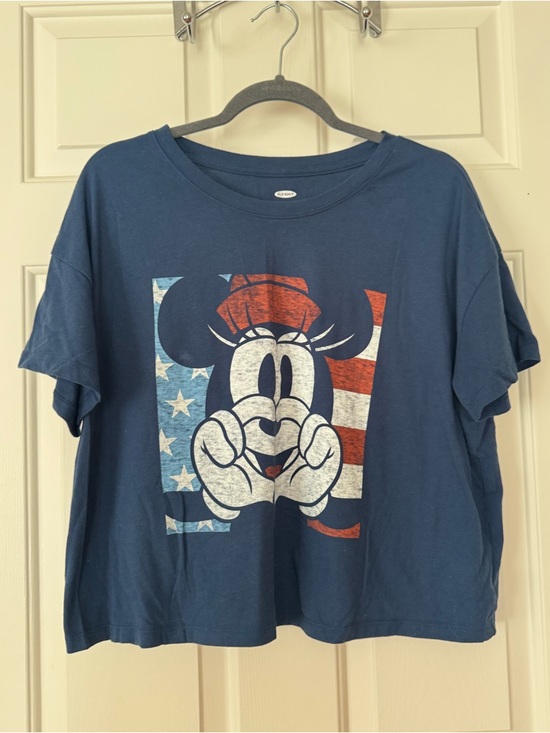 Disney Tops - Disney Old Navy  Minnie Mouse Americana Crop T-Shirt, XL